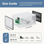 NEWBULIG 15 Pack Clear Shoe Storage Boxes, Shoe Organizer for Closet with Lid, Durable PE Transparent Shoe Containers Ideal for Sneakers, Heels & Boots, Black