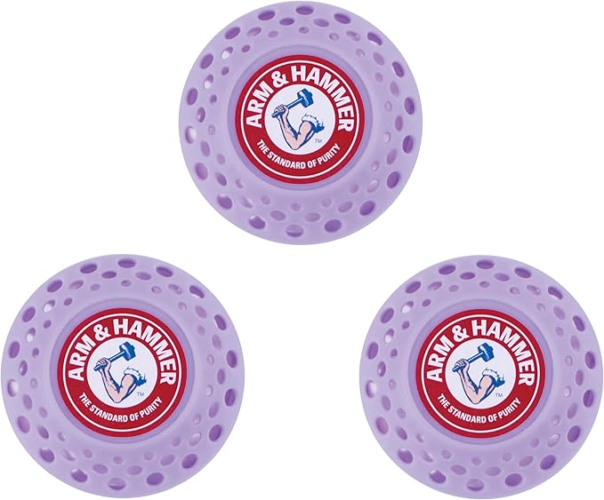 Arm & Hammer OdorBusterz® Odor Eliminator Balls, Lavender, 3 Count – Baking Soda Odor Control for Closets, Drawers, Hampers & Small Spaces