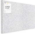 Large Cork Board for Walls 48"x36" |Cork Board Alternative| 12 Pack Felt Wall Tiles| Light Gray Bulletin Board with Removable Adhesive | Cork Boards Pinboard for Office Home Classroom，Light Gray