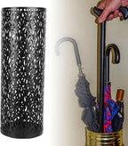 Semme Round Metal Umbrella Holder, and Watertight, Modern Design, Stable for Entryway, Office, Home Use (S)
