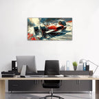 Large Abstract Car Posters F1 Wall Art Vintage Formula 1 Racing Canvas Prints for Boys Room Wall Decor Retro Racin Cars Painting Artwork for Living Room Bedroom Office Man Cave Home Decoration 20x40"
