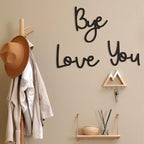 Dripykiaa Wall Decor 31.5" Love You Bye Sign Hanging Hallway Decoration Express Love and Warm for Your Family Lover Wife Husband Hallway Entryway Door Wall Art Boho Decor