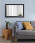 AAZZKANG Black Mirrors for Wall Rectangle Wood Framed Large 26"x18" Decorative Wall Mirror for Bedroom Bathroom Living Room Dressing Room Entryway