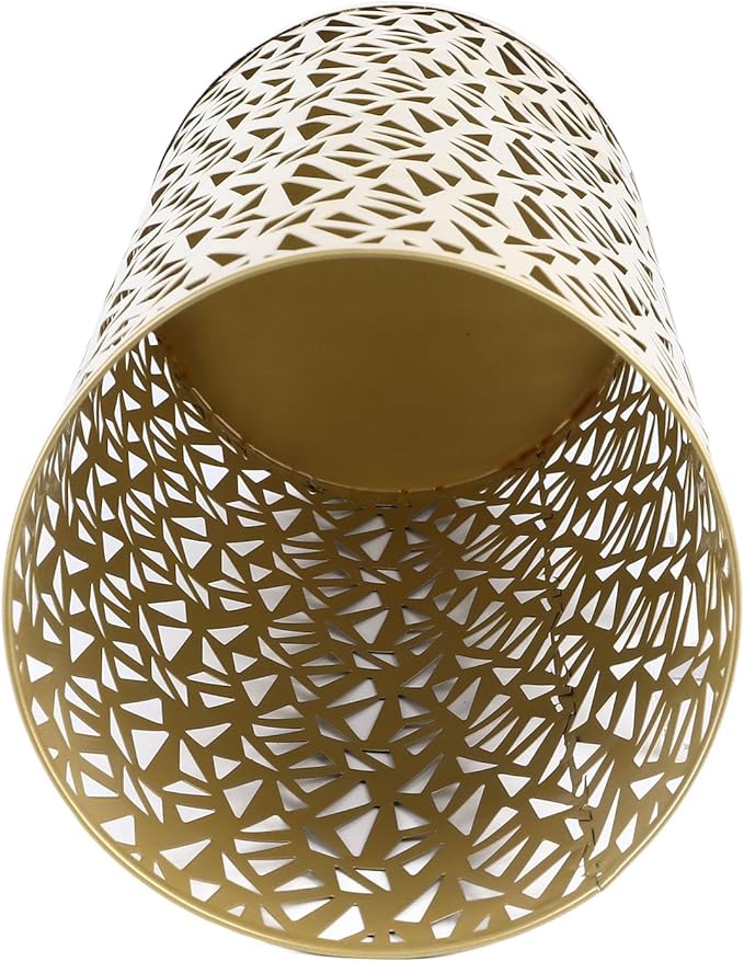 ZJchao Metal Freestanding Round Umbrella Stand Rack Bin for Entryway, Office, or Hotel Decor – Compact Small Size with Stable Base & - Finish