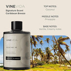 VINEVIDA Caribbean Breeze Fragrance Oil for Cold Air Diffusers - (16 Fl Oz) - Essential Oils for Diffuser Oil Refill & Air Freshener Room Spray