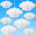 Affrolling 20 Pcs 3D Cloud Decorations Hanging Honeycomb Decor Artificial Cloud Ornaments for Ceiling Art Wedding Birthday Nursery Room Baby Shower Party Decorations (Medium,Classical Style)