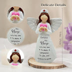 Nurses Gifts - Hand-Painted Nurse Angle Figurine for Women, Nurse Practitioner, RN, Healthcare Workers - Graduation and Medical Graduates Resin Doll - 5.9 Inches Decor for Christmas