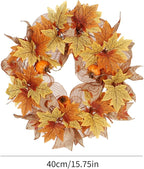 Ochine Fall Harvest Swag - Artificial Fall Wreath & Teardrop Swag Decorative for Thanksgiving, Halloween & Autumn Decor