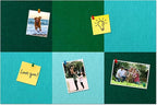 Square Felt Cork Bulletin Board Tiles, Self Adhesive DIY Felt Pin Board for Wall 30" x 20" with 35 Pushpins for Office School Home Wall Decor Stickers Memos Photos Display (Gradual Green)