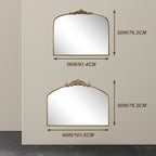 36"X30" Vintage Gold Mirror Baroque Mirror for Wall,Ornate Mirror with Metal Frame,Decorative Mirrors for Living Room,Entryway,Bathroom,and Bedroom