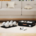 Underbed Storage With Wheels,Large Capacity 7.5 inches Height Storage Bins,Rolling Underbed Shoe Storage Containers,dorm Storage Drawers for clothes & blankets