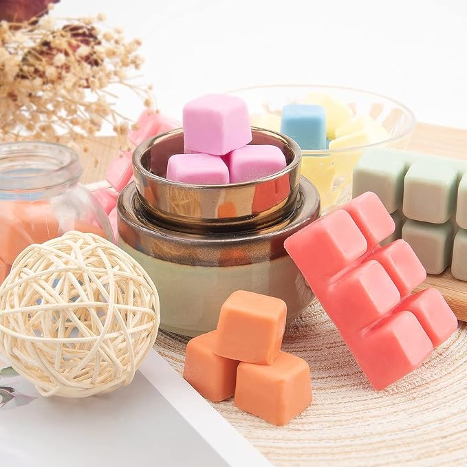 UCC Wax Melts, Premium Plant Based Natural Soy Scented Melts Cubes, Wax Melts Tarts, Colored Wax Melt Gift-4 Pack