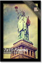 100% Solid Wood 7x10 Picture Frame, Black Frame for 7 x 10 Inch Picture Poster Photo, Light Weight 7 by 10 HQ Matte Black Frame for Wall - 1 Pack/Black/7"x10"