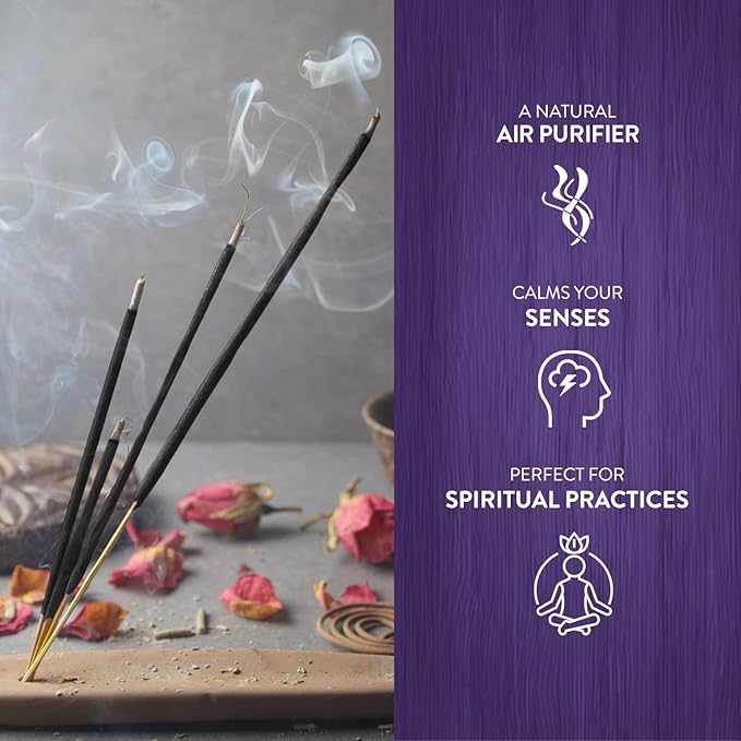 HEM Lavender Incense Sticks – Pack of 120 | Hand-Rolled in India | Soothing Floral Aroma for Relaxation, Stress Relief, Meditation, Yoga, Prayer & Home Fragrance