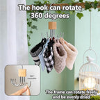 Dog Clothes Hangers Dog Scarf Organizer for Closet Dog Bandanas Holder Bib Hanger Harness Holder with 6 Hooks Space Saving Closet Organizers and Storage（2 Packs）