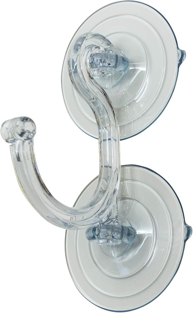 Commercial Christmas Hardware Giant 3 In. 20 Lb. Holding Capacity Double Suction Cup Wreath Hook - 1 Each