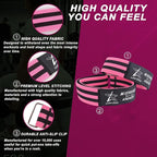 BFR Occlusion Bands for Women Glutes,Blood Flow Restriction Bands for Legs, Butt & Hip Building, Workouts, Best Fabric Resistance Bands for Squat Butt & Thigh