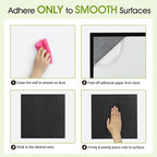 AKTOP Black Cork Bulletin Board 12x12, 1/2" Thick Felt Cork Board Tiles 12 Pack, Small Square Pin Board for Wall, Self Adhesive Corkboards with 120 Push Pin Wood Clips for School, Home & Office
