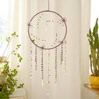 Artilady Butterfly Dream Catchers with Crystals - Large Boho Purple Moon Dream Catcher Wall Decor Home Decorations Girls Kids Baby Bedroom Room Decor Christmas Birthday Teen Girl Boys Gifts