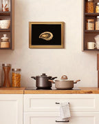 VIYYIEA Vintage Gold Framed Wall Art for Living Room, Oyster Canvas Prints Home Decor, Oil Painting Picture, Bedroom Wall Decor Gifts for Friends or Family -【Oyster】-(16L x 12W)