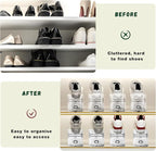 Shoe Slots Organizer for Closet,12PACK Shoe Stacker Shoe Rack Organizer for Closet Space Saver Storage Shoe Holder Organization(Transparent)