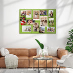 MaxGear Large Cork Board for Wall 36" x 24", Forest Green Bulletin Board, 6 Pack Felt Wall Tiles with Pushpins, Cork Boards for Office Pin Board Tack Board Cork Boards