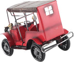 Zerodis Vintage Classic Car Model, Miniature Tin Vehicle Decor with Vintage Design, for Home Office Cafe Wedding Party Gift