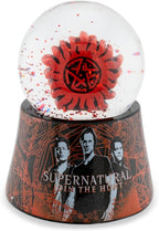Supernatural Join The Hunt Anti-Possession Symbol Light-Up Mini Adult Snow Globe with Glitter Display | 2.75 Inches Tall