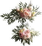 2Pieces Wedding Decorative Swag Artificial Flower Swag Ceremony Sign for Indoor and Outdoor Use Decorations