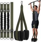 LEEKEY Resistance Bands, Exercise Bands with Handles,Pull Up Assist Bands - Band Set with Door Anchor - Bands for Working Out,Band for Men and Women Fitness Training,Home Workouts