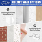 24 Pack Adhesive Hat Hooks for Wall, Strong Hat Rack for Baseball Caps, Hat Organizer Display for Home Decor, Hat Hold Hanger for Wall, Door, Closet, No Drilling - USA Patented (White)