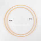 Framendino, 12 Pack Wooden Bamboo Ring Hoop Dream Catcher Rings Macrame Floral Hoops Craft for DIY Wedding Wreath Wall Hanging Decorations (10 In/12 in)