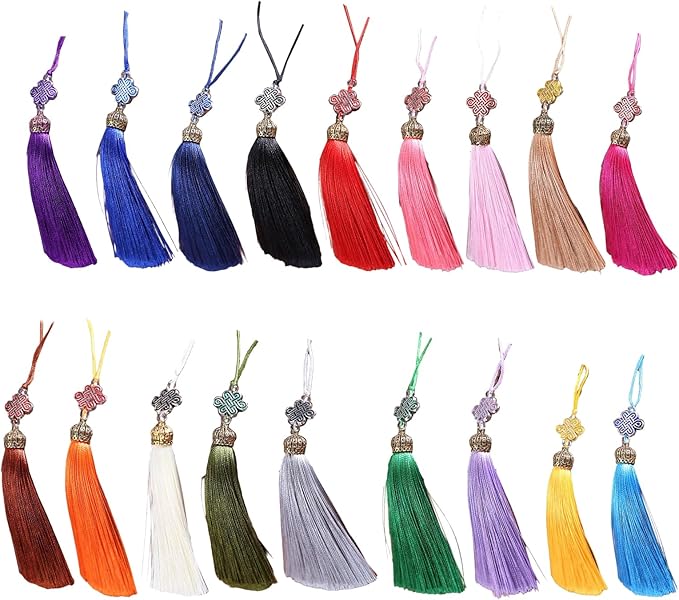 Chinese Knot Tassels Pendant Handmade Polyester Tassels Chinese Tassels Great for Home Decors and Festival Ornament