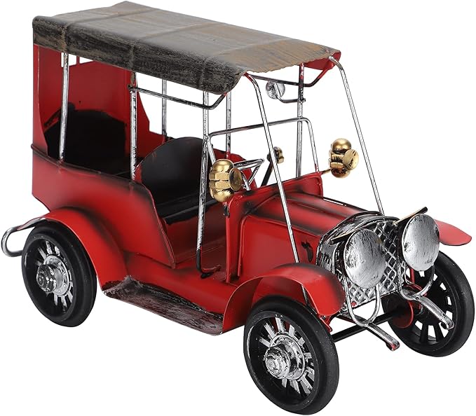 TOPINCN Antique Car Model Decoration Crafts Accessories Ornaments Toys Classic Car Retro Vintage Vehicles