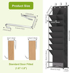 VERONLY Over the Door Shoe Organizer, Hanging Shoe Rack for Closet with 16-20 Pairs Capacity, Foldable Storage for Shoes, Boots, Sneakers, for Dorm Room, Apartment, Small Spaces（Black