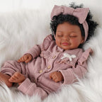 BABESIDE Lifelike Reborn Baby Dolls Black Girl – 20 Inch Lifelike Newborn Real Life Baby Dolls with Soft Weighted Body, Comfort Companion for Bedtime, Naptime & Emotional Support Gift for Kids Age 3+
