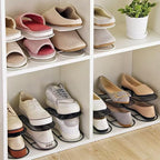 CiBiZi Shoe Slots Organizer 12Pack Metal Shoe Stackers for a Pair of Shoes Display Shelf Shoe Holder Shoe Storage Closet Organizers Shoe Space Saver Organizador de Zapatos White