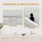 15x20 Aluminum Metal Picture Frame,Tempered Glass Gold Photo Frame 15x20 for Family Photo,Posters,Art,Document to Wall Mount Horizontally or Vertically