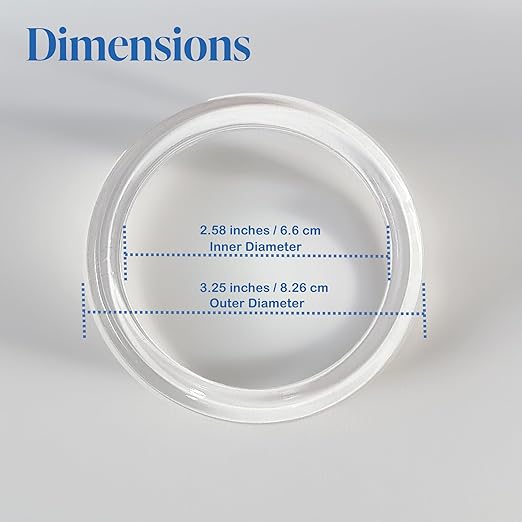 Clear Plastic Retail Scarf Rings - Round Fine Garment Hangers - 2.58" ID - 3.25" OD - 50 Pack