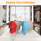 Nicetree Hat Organizer for Baseball Caps, 2 Pcs No Install Acrylic Hat Racks for 14 Baseball Caps Storage, Hat Stand for Caps Display and Organizer for Dresser, Bedroom, Closet, Office