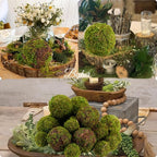 Decorative Moss Balls Set - 18pcs Fake Moss Balls for Bowl Fillers, Centerpiece Decor, Home Decor, Vase Fillers, Wedding Decor, Table Arrangements, Coffee Accents, DIY Crafts (Mix-Set of 18)