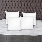 Covers & All Throw Pillow Inserts Only Pack of 4, Durable Soft Square 12 x 12 Inches 65 GSM Non-Woven Fabric with 15D Silicon Fiber Filling, Universal uses for Home Decor Office Indoor Outdoor