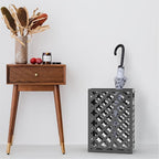 Mango Steam Trellis Umbrella Holder Stand for Home or Office Entryways (Black, Trellis)