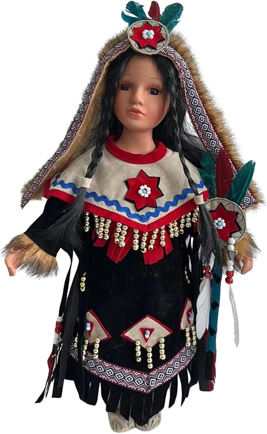 KINNEX COLLECTIONS SINCE 1997 16" Collectible Native American Indian Porcelain Doll (D16781)