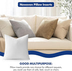 MIULEE Pillow Insert 14x14 Inch, Decorative Square Throw Pillow Inserts, Premium Fluffy Pillow Forms Sham Stuffer for Sofa Couch Living Room