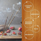 HEM Premium Sandalwood Masala Incense Sticks | Soothing Aroma, Air Purifier for Meditation | Aromatherapy Incense For Anxiety & Stress Relief | Gift Set | Pack of 12 (15 gms each)
