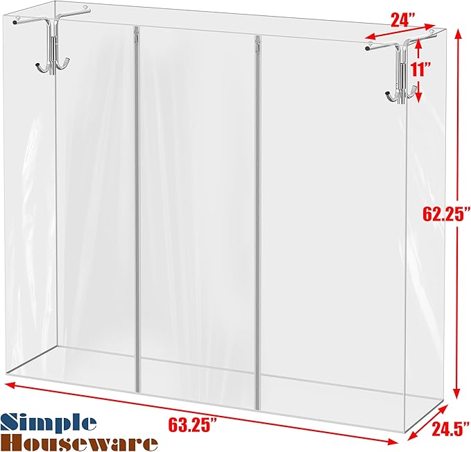 Simple Houseware Cover and Tube Bracket for SimpleHouseware Z-Base Garment Rack (Garment Rack NOT Included)