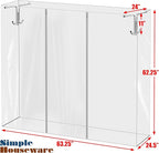 Simple Houseware Cover and Tube Bracket for SimpleHouseware Z-Base Garment Rack (Garment Rack NOT Included)