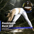Resistance Bands for Working Out, 5 Levels Resistance Exercise Bands with Woven Bag, Bands for Working Out Women Men, Yoga, Pilates, Rehabilitation Training