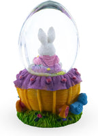 Bunny and Carrots Basket Water Globe